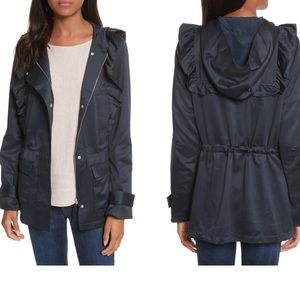 Joie Ramius Satin Ruffle Jacket